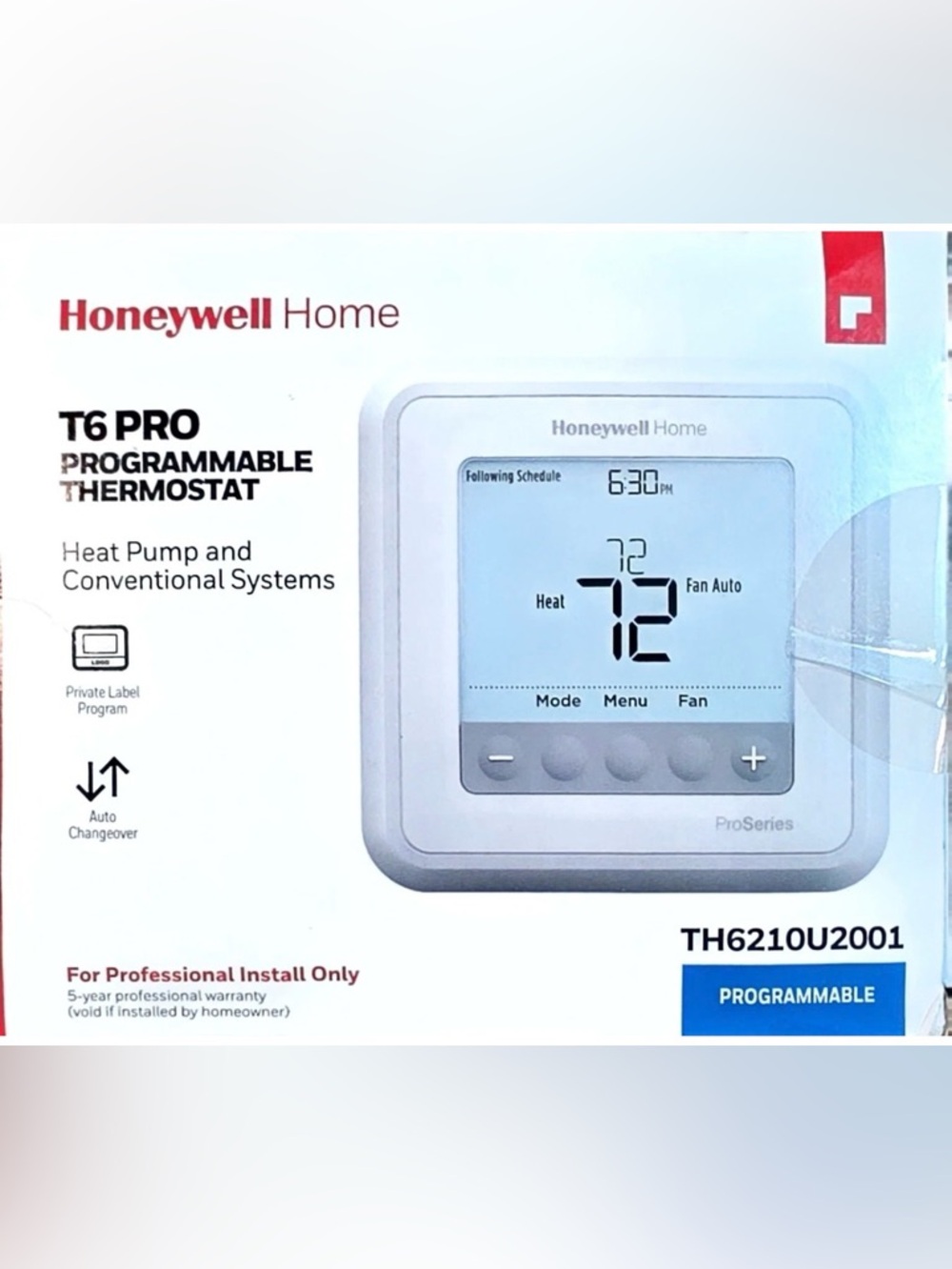 Honeywell T6 Pro Programmable Thermostat New Everything Original Packaging